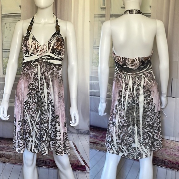 CHRISTINALOVE Halter Paisley With Embellishment Dress. Size XL. P3/A2130 - Picture 1 of 6